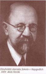 Dlouholetý starosta Sokola v Napajedlích JUDr. Alois Horák